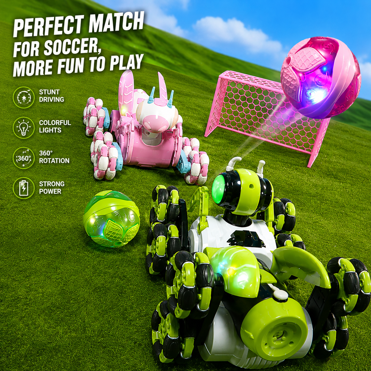 Kids remote control car with interactive movement
