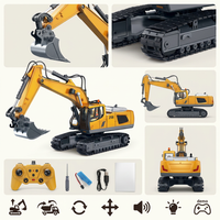 Kids remote control excavator for construction play