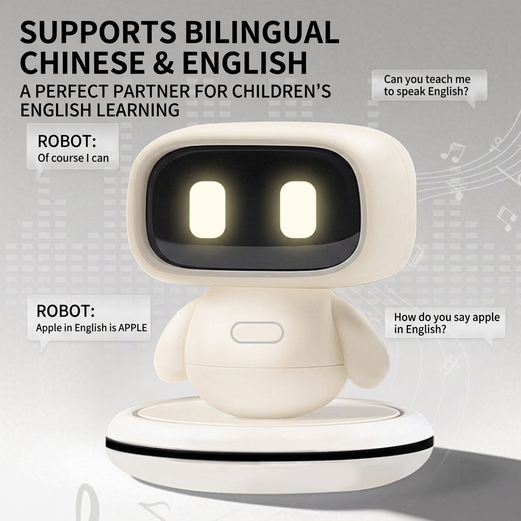 Robot toy for children with desktop design