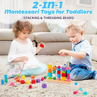 kids stacking blocks learning toy for shape and color recognition