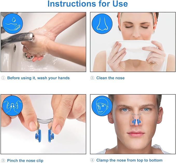 Swimming Nose Clips for Kids Age 7 Plus Training Use