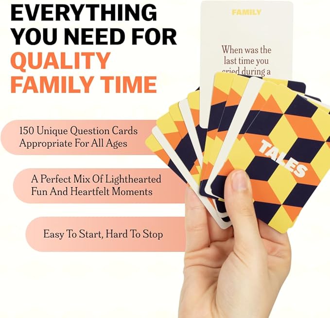 Kids teens adults conversation card game for family