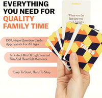 Kids teens adults conversation card game for family
