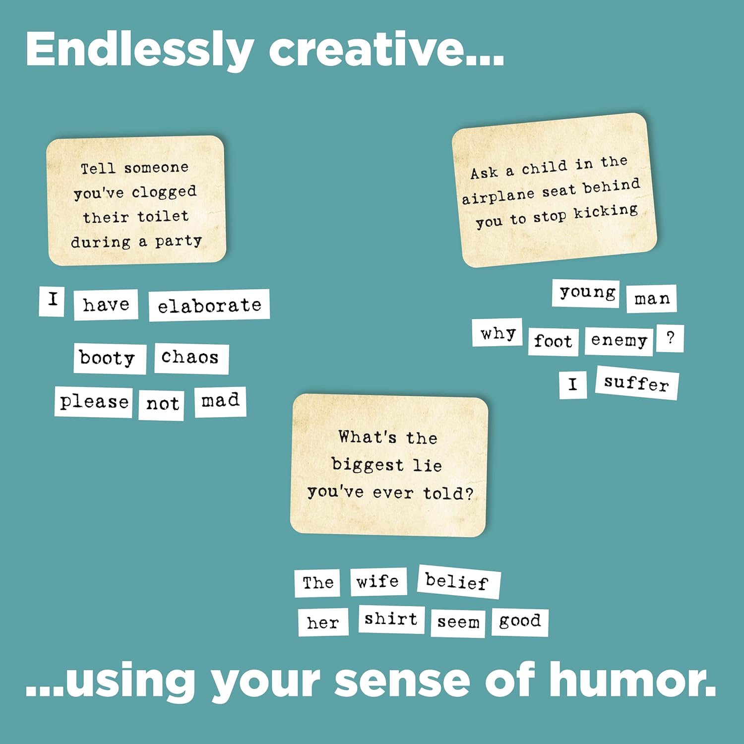 Kids teens adults word game creative fun
