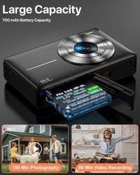 Kids and teens digital camera front view for casual photo use