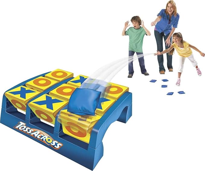Kids throwing tic tac toe game indoor outdoor