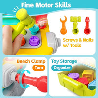 Kids tool set for pretend building and construction-themed playtime.