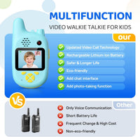 Kids video communication toy for interactive play
