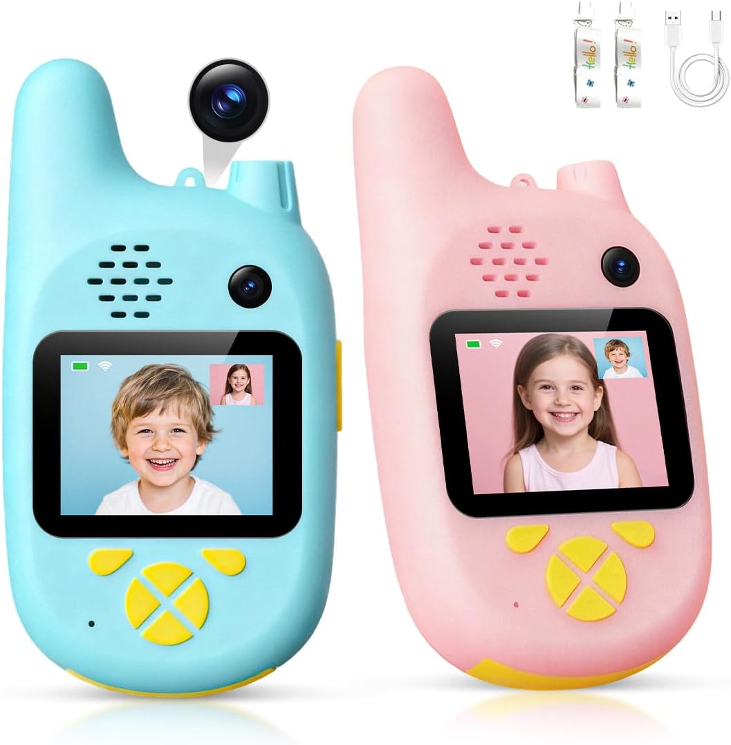 Kids video walkie talkie with camera