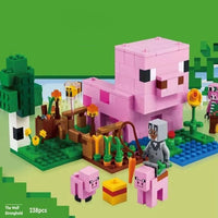 kids village building toy set with houses and animals for storytelling
