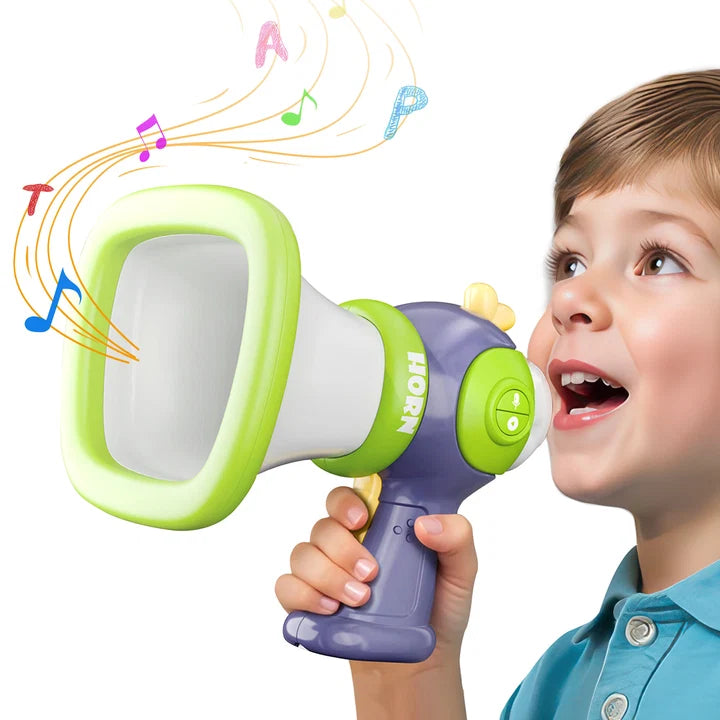 Kids voice changer toy with handheld microphone design