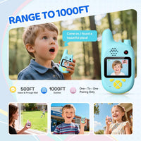 Kids walkie talkie with front and rear camera