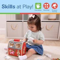 kids wooden farm playset for early learning and animal recognition