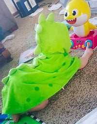Packaged cotton baby bath towel and beach robe towel set