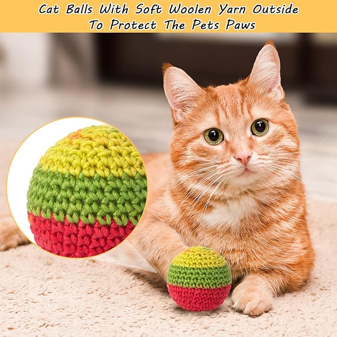 Kitten Play Balls with Bell Sound for Engagement