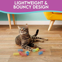 Kitten Play Spring Toys Multi Color Plastic Coils for Indoor Fun