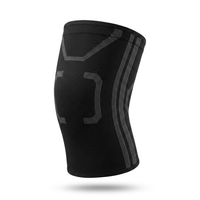 Knee compression sleeve 2 pack for men and women, black, breathable and adjustable