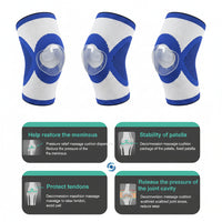 Knee compression sleeve worn during walking or daily activities