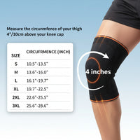 Adjustable knee sleeve used for walking, hiking, or daily movement