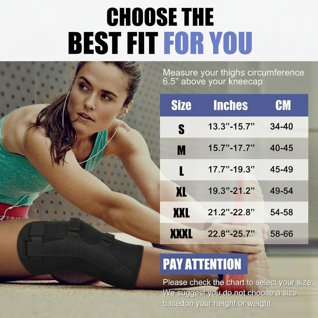 Knee sleeve used during workouts, fitness routines, and sports activities