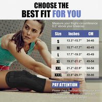 Knee sleeve used during workouts, fitness routines, and sports activities