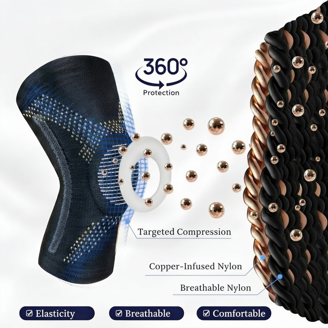 Knee sleeves for fitness workouts, exercise, and active lifestyle use