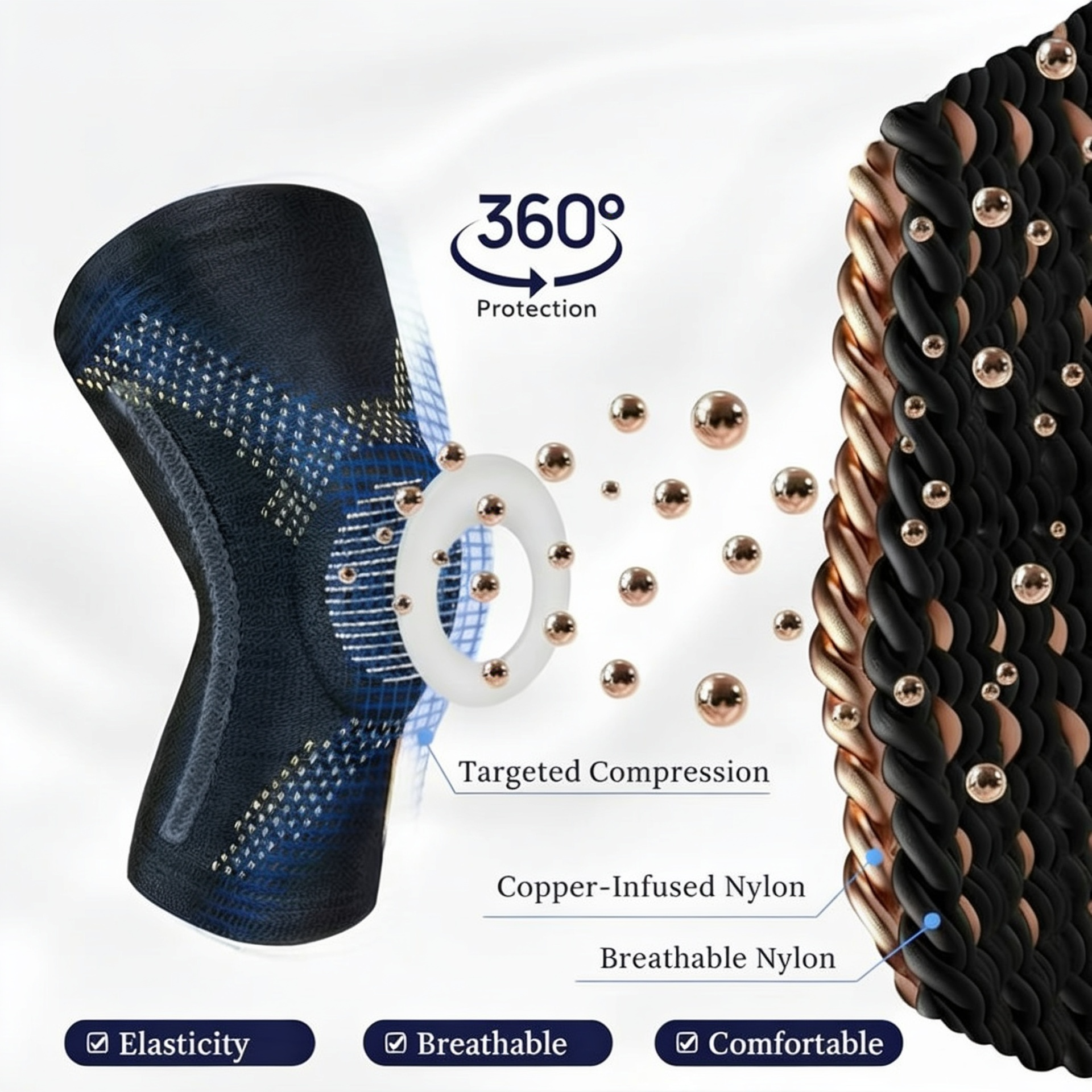Knee sleeves for fitness workouts, exercise, and active lifestyle use