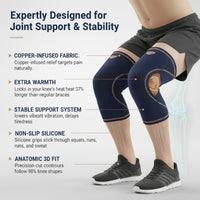Stretch fabric knee sleeves for active use