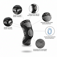 Knee support with comfortable fit for activities