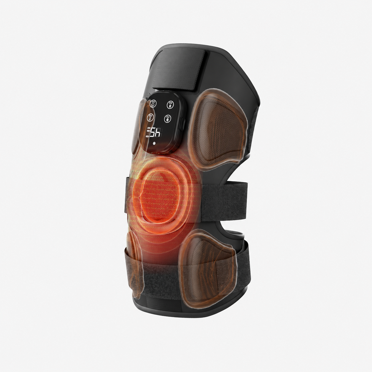 Knee comfort wrap with adjustable warming function