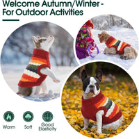 Close View Of Soft Knit Dog Sweater Fabric