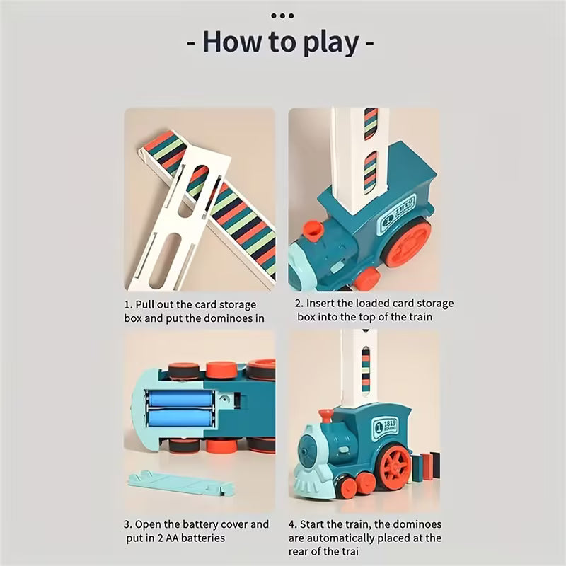 Knockdown domino toy for kids colour matching and focus play