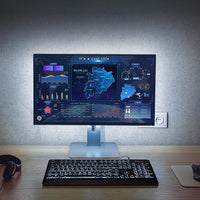 white LED backlit keyboard illumination
