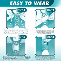 Lace-up ankle brace worn during running and workouts providing joint stabilization and pain relief