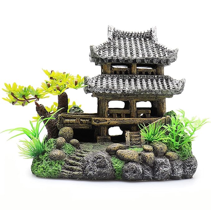 Landscape Resin Aquarium Castle for Fish Tank Decoration