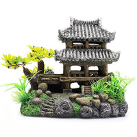 Landscape Resin Aquarium Castle for Fish Tank Decoration
