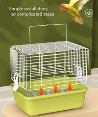large portable bird cage for parrots, cockatiels, and small birds