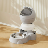 Large Capacity Pet Feeder with Automatic and Manual Feeding Modes