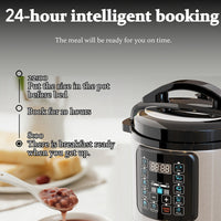 Large capacity pressure cooker with electric countertop design