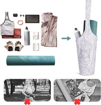  Large capacity yoga mat bag that fits standard mats and accessories