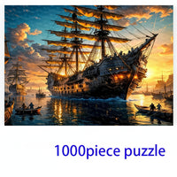 Large cartoon puzzle set with detailed artwork