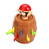 Large Pirate Bucket Game for kids with wooden swords