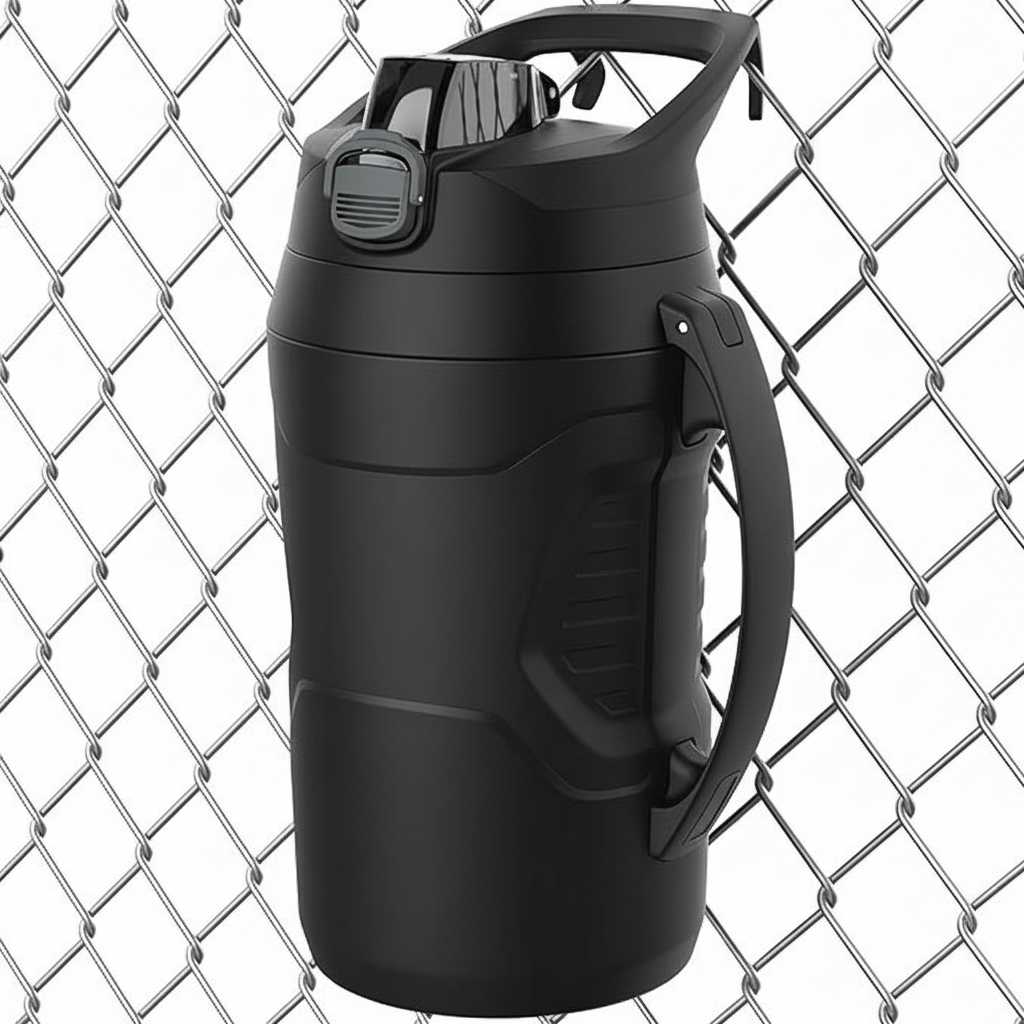 Large sports water bottle for baseball and football players
