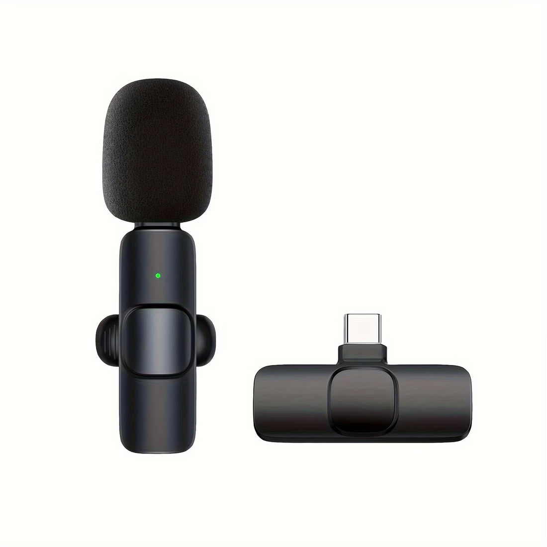 Front view of Wireless Lavalier Microphone for Mobile Devices