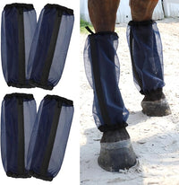 Lavender mesh horse leg boots
