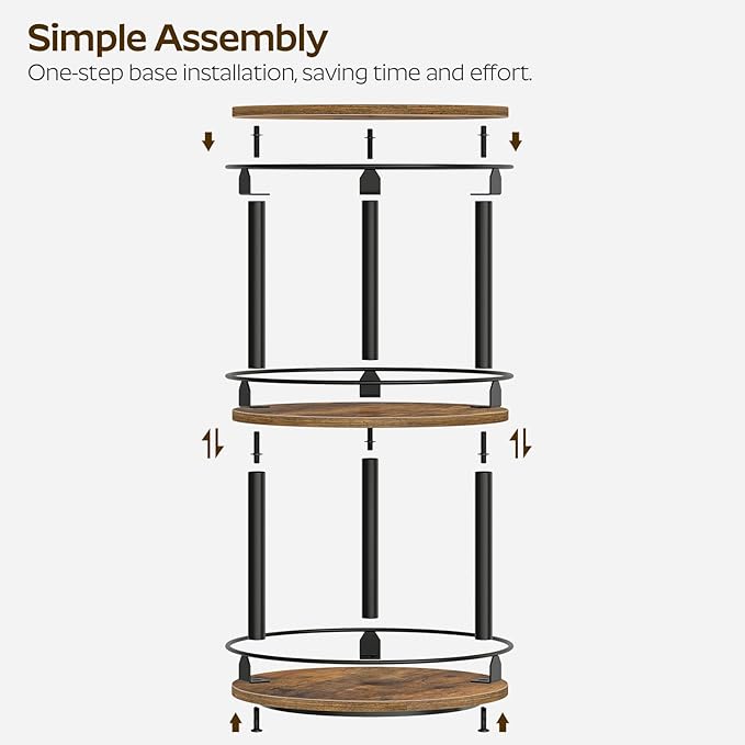Rotating Lazy Susan organizer for kitchen essentials