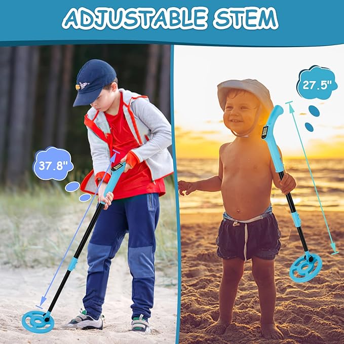 Kids metal detector with easy to read LCD display