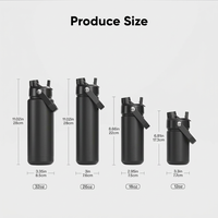 Leak resistant metal water bottle for travel and commuting