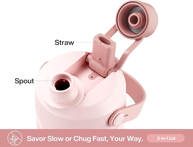 Leak proof slim water bottle that fits in car cup holder