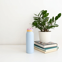 Leakproof stainless steel sports bottle for gym and travel hydration